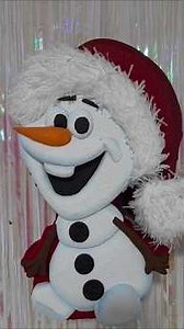 Olaf tallado en unicel, icopor, duropor. #olaf #piñata #manualidades