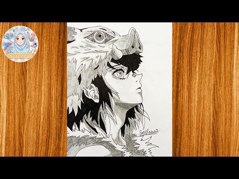 How to Draw Inosuke Hashibira from Demon Slayer | Easy Anime Drawing Tutorial for Beginners