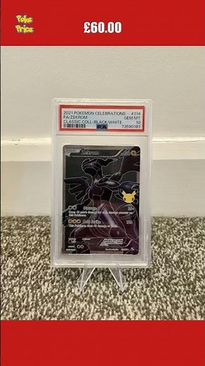Pokemon Card Zekrom 114/114 Celebrations Ultra Rare Full Art Gem Mint PSA 10