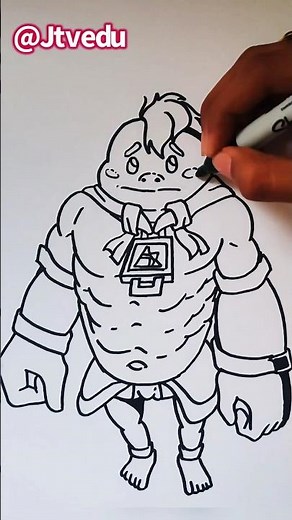 HOW TO DRAW YUNOBO - The Legend of ZELDA #howtodraw #drawingtutorial #drawingchallenge #yunobo #art