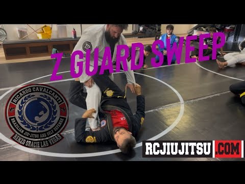 Z guard set up and sweep English and Portuguese 