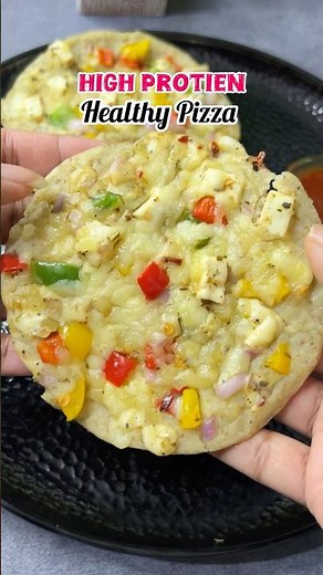 High Protein Pizza No Maida No Oven Sprouts Pizza for Weight Loss and Kids Friendly #shorts #pizza
