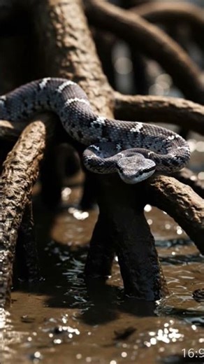 Mangrove Pit Viper – Muddy Swamp Footage