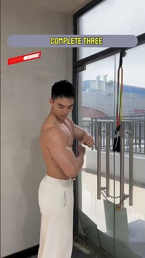 Build Armored Chest, 3D Shoulders with Elastic Bands | Full Body Resistance Band Workout #shorts