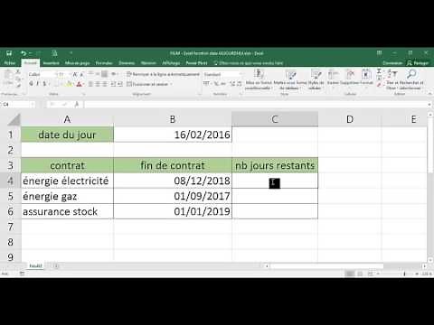 Excel - 3 Advanced - Course Date Function TODAY