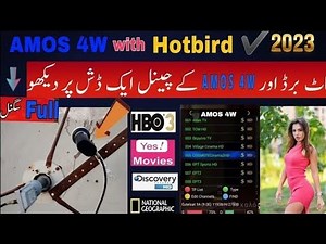 How to set Amos Satellite @ 4w with Hotbird 13e on 5 Feet dish