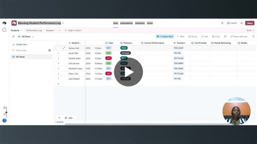 Automate Student Performance Tracking with Airtable Scripting | Blessing Odeniran posted on the topic | LinkedIn