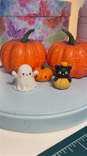 Crafted With Clay on Instagram: "🎃Diy halloween special cute clay charm👻 | Ghost clay charm made from handmade air dry clay clay art, Air dry clay, Cold porcelain clay, Handmade clay, Cute clay art, Artist, Diy art, Craft ideas, Clay craft ideas, Diy ideas"