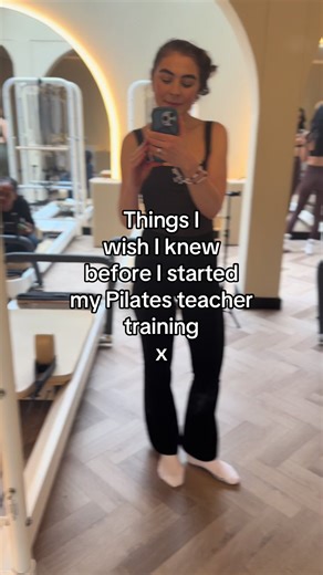 Things I wish I knew before I started Pilates instructor training 1. It’s incredibly time intensive - you’ll have coursework, exams, workshops, a practical exam and will also have to continue your Pilates practice. I did mine alongside work so sometimes it’s felt like too much 🤪 2. There is a lot of phyisolgy and anatomy to learn, alongside a lot of exams on the topic. The key benefit of this is you’ll learn how truly incredible and fascinating our bodies are 3. Most importantly, if you already
