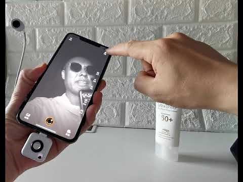 UVLOOK Mini UV camera with iPhone