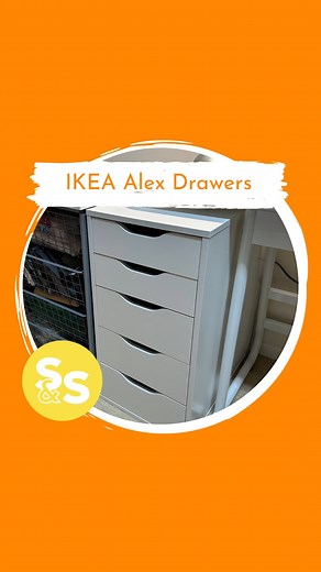 IKEA Alex drawers 🤩 A favourite of mine for craft rooms, closets and desks. This is a very cost effective way to add drawers to your space. Plus it looks clean and tidy! Working with a Professional Organizer includes recommendations for products. At Sort & Simple that means providing multiple options to suit your budget and needs. #sortandsimple #professionalorganizer #organize #simplify #declutter #yegsmallbusiness #yegorganizer #getorganized #transformation #budgetorganizing @professionalorga