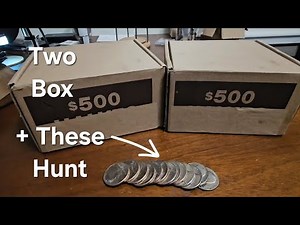Two+ Box Half Dollar Hunt Produces A Nice Mix Of Finds #coinrollhunting #silver