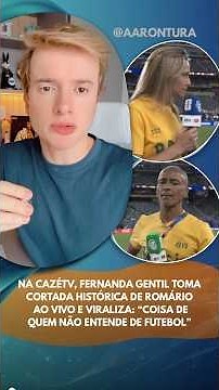 On CazéTV, Fernanda Gentil receives a historic snub from Romário: "That's something only someone ...