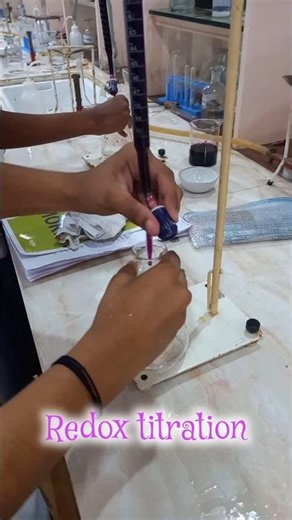 #chemistrylab🧪 #shorts #redox titration🟣 #cbseclass12