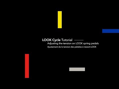 LOOK Cycle Tutorial - Adjusting the tension on LOOK spring pedals (EN & FR)