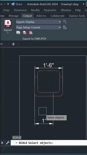 Scale command Autocad :Adjust Object Scale & Size in AutoCAD" #autocadsoftware #autocadshorts
