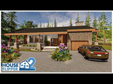 House Flipper 2 - Autumn Ranch House - Custom Build Sandbox Mode - Cosy Country Build and Tour