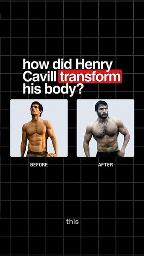 This is how Henry Cavill transformed his body for Superman #henrycavill #gym #motivation