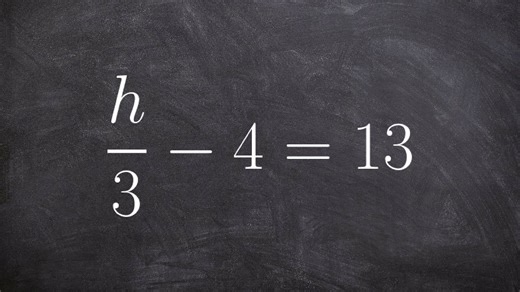 Solving a two-step equation by applying the reverse order of operations