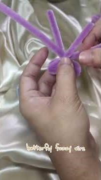 easy butterfly fuzzy wire tutorial #fuzzywire #fuzzywiretutorial #crafter #tutorial #diy #handmade