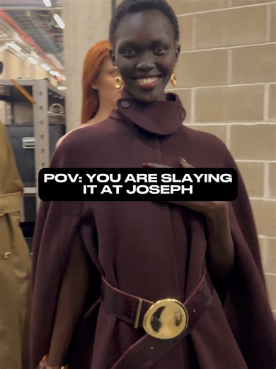 how gorgeous is she? @aluel.makuach8 #londonfashionweek #elitemodel #aluelmakuach #joseph