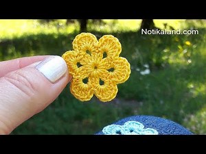 DIY Tutorial EASY Crochet Flower How to Crochet Flower