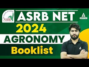 ASRB Net Agronomy Booklist | ICAR ASRB Net Agronomy Preparation