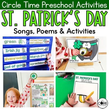 St. Patrick's Day Preschool Circle Time Activities, March Poem & Songs PreK