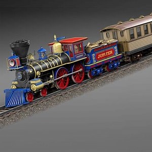 Jupiter Steam Train - 3D Model by SQUIR
