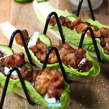 Ginger Tzatziki Chicken Wraps | Healthy Dinner