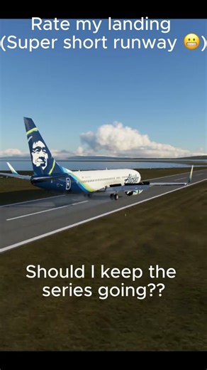 Rate my landing (short runway) (#5) #aviation #flightsimulator #landing