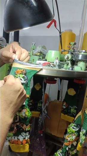 Hand linking socks machine..