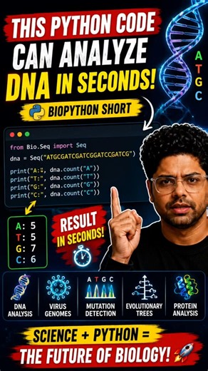 How AI and Python Are Changing Biology Forever..🦠🦠