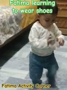 Fatima's Big Milestone! 💖 1.3 Years Old Toddler Learning To Wear Shoes #ToddlerMilestone