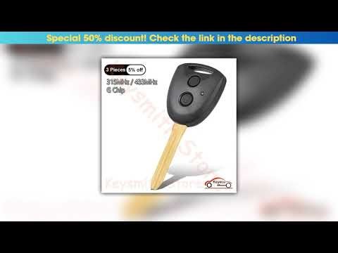 Hands-on KEYECU 2 Buttons 315MHz 433MHz G Chip for Toyota AVANZA 2016 2017 2018 Auto Remote Control