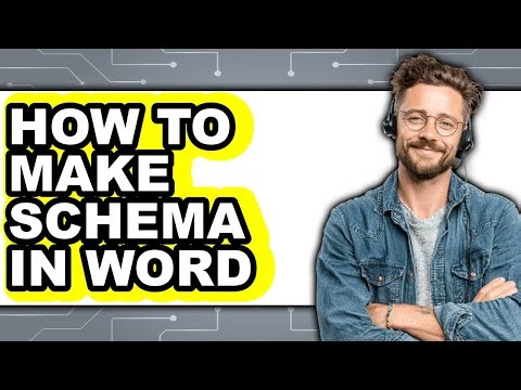 How to Make Schema in Word - Step by Step
