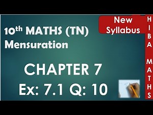 10th maths chapter 7 exercise 7.1 question 10 tn samacheer hiba maths