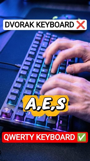 why we used QWERTY KEYBOARD ⌨️ #keyboard #qwertykeys #dvořák #intrestingfacts #shortvideo #short