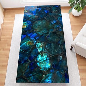 Handcrafted Blue Labradorite Stone Tabletop | Natural Iridescent Labradorite Slab - Etsy