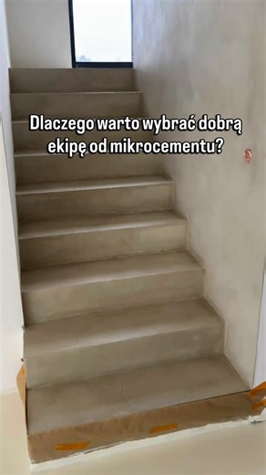 Realizacja z Poznania, uważajcie na nierzetelnych wykonawców. Z trudem udało się poprawić schody… #mikrocement #schodyzmikrocementu | LUXbeton.pl