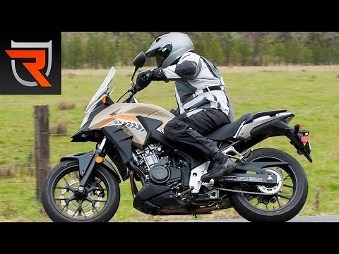 2016 Honda CB500X ABS Motorcycle First Test Review Video | Riders Domain