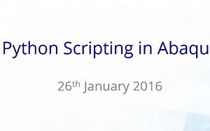 Abaqus Python脚本开发