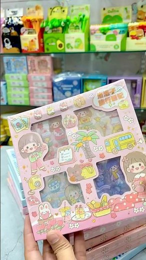 Cute Kawaii Sticker Set #stationary #unboxing