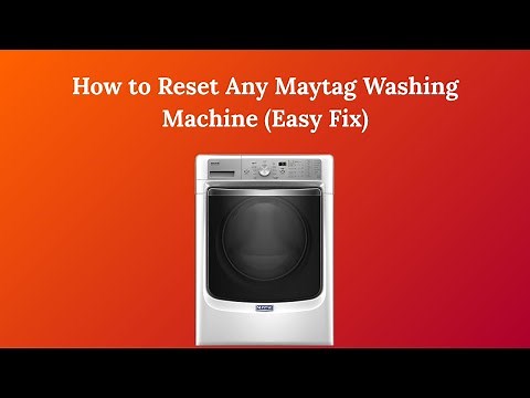 How to Reset Any Maytag Washing Machine (Easy Fix)