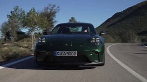 Porsche 911 GT3 in Oak Green Metallic Neo with Touring Package Driving Video