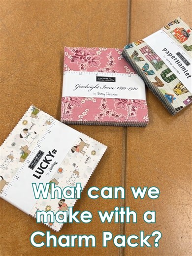 You can make so much with a Charm Pack! Which is your favourite? #charmpack #quilting #modafabric #patchwork #dressmaking