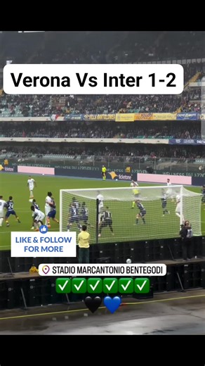 Verona Vs Inter 1-2 | M.N.Football