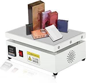 Hanchen Cellophane Wrapping Machine Manual Cellophane Overwrapping Machine Desktop Heating Sealing Machine for BOPP Perfume Cosmetics Poker Box PVC Heat Sealer Film (LS12-300)