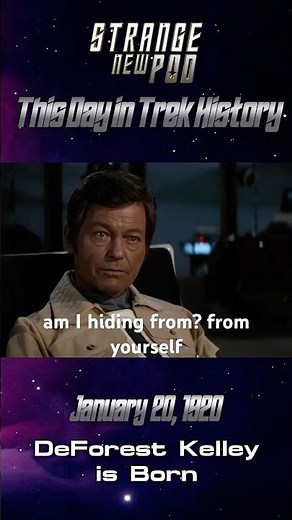 DeForest Kelley and William Shatner share an emotional scene in The Wrath of Khan. #startrek