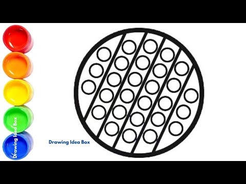 Let’s Draw a Heart Pop It! ❤️🎨 | Easy Pop It Drawing for Kids | Yup Yup Go